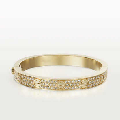 LOVE bracelet, classic model, yellow gold, diamonds